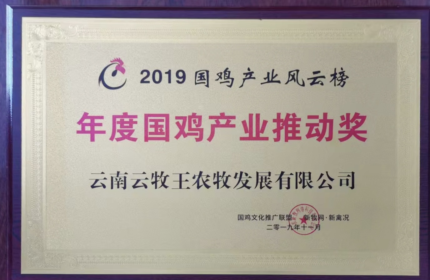 年度国鸡产业推动奖-云牧王
